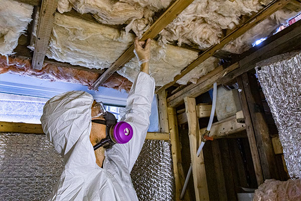 Checking for basement mold removal